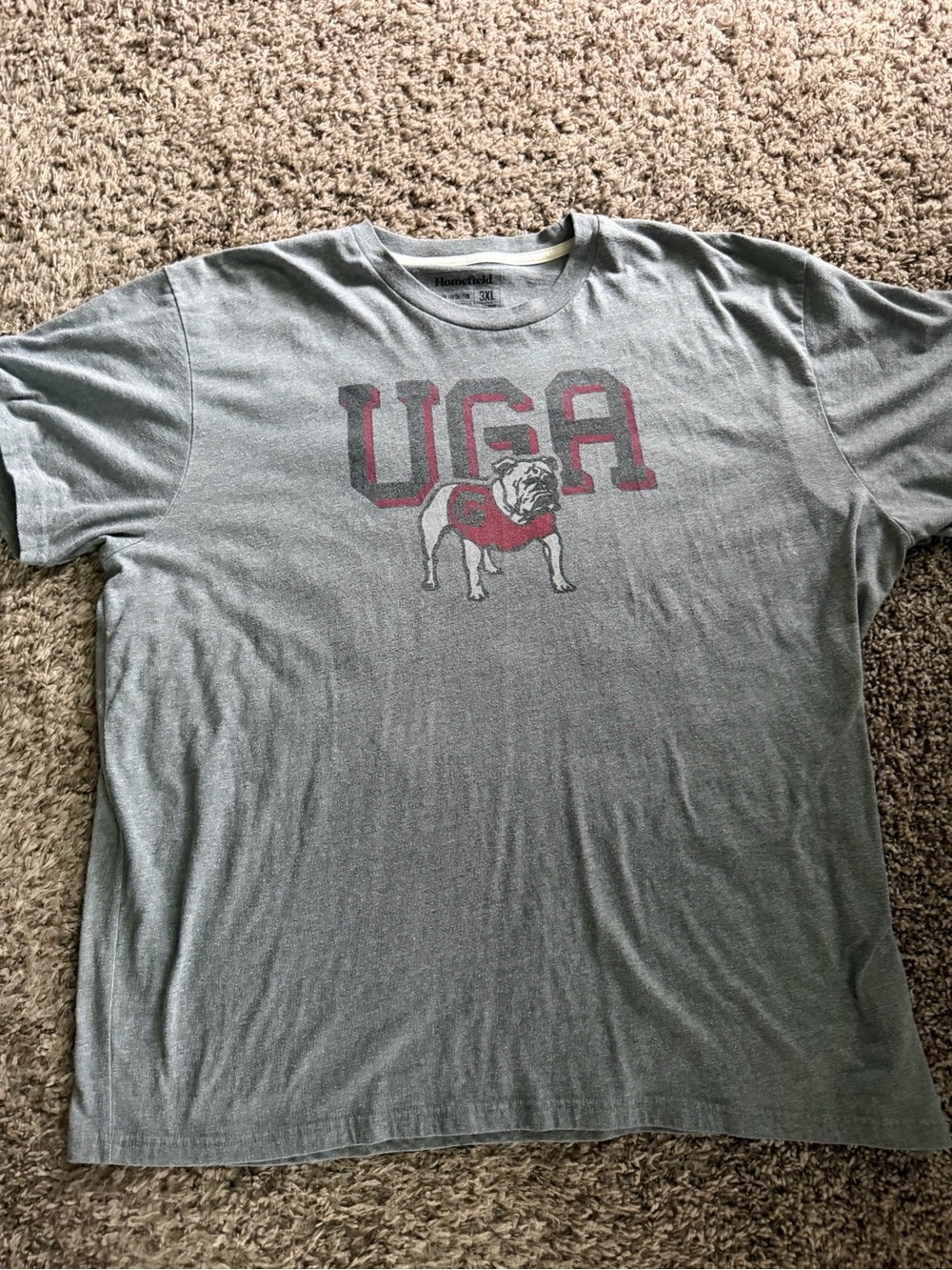 Homefield UGA Georgia Bulldogs Vintage Style Graphic T-Shirt - 3XL